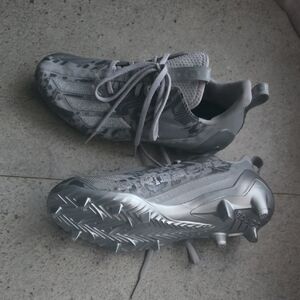 Adidas Metallic Gray Cleats